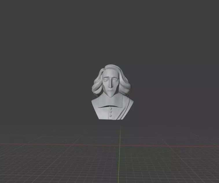 Baruch Spinoza Anime Stylized Bust 3D print model