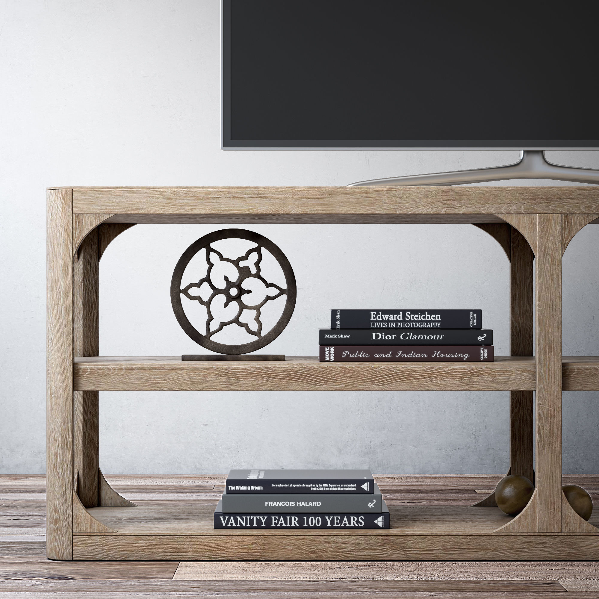 RH Martens 81in media console 3D model_2