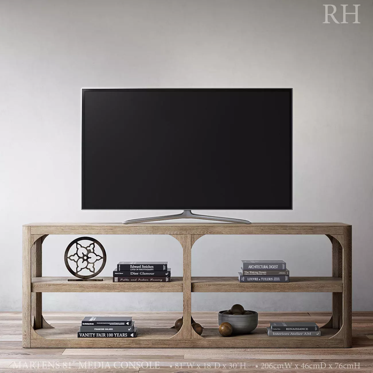 RH Martens 81in media console 3D model_0