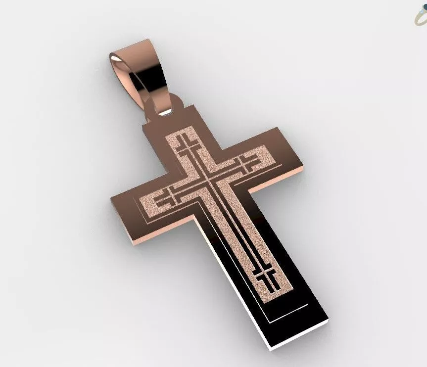 Orthodox cross 3D print model