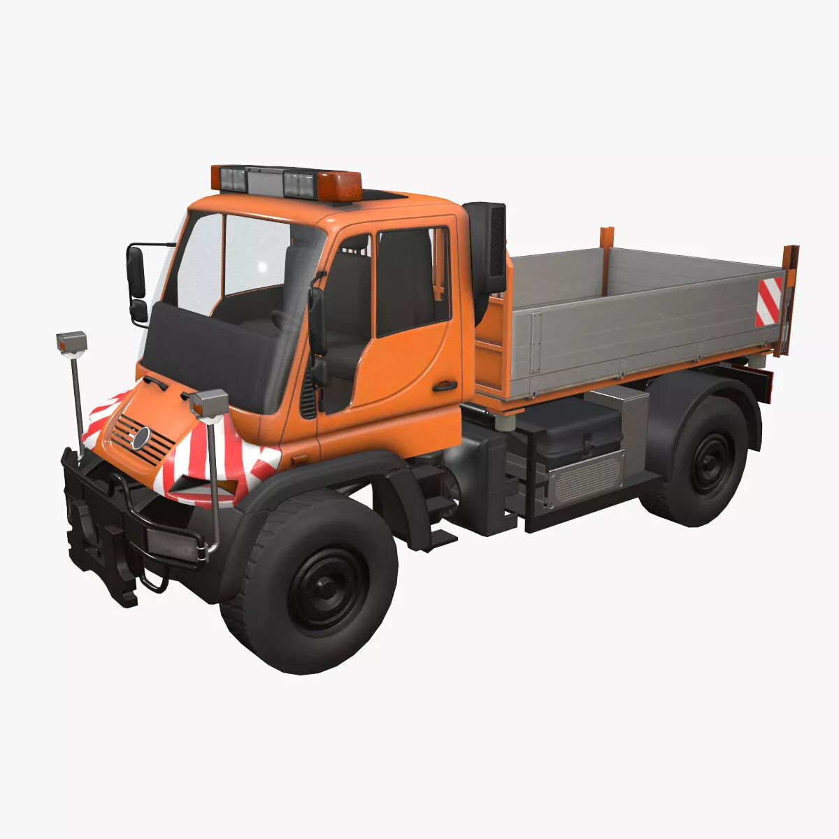 Small Dump Truck --177-- Low-poly 3D model