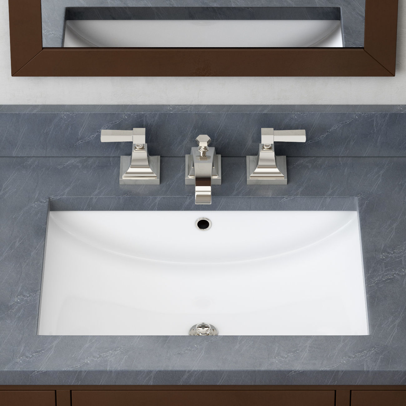 RH Hutton single floating vanity espresso 3D model_3