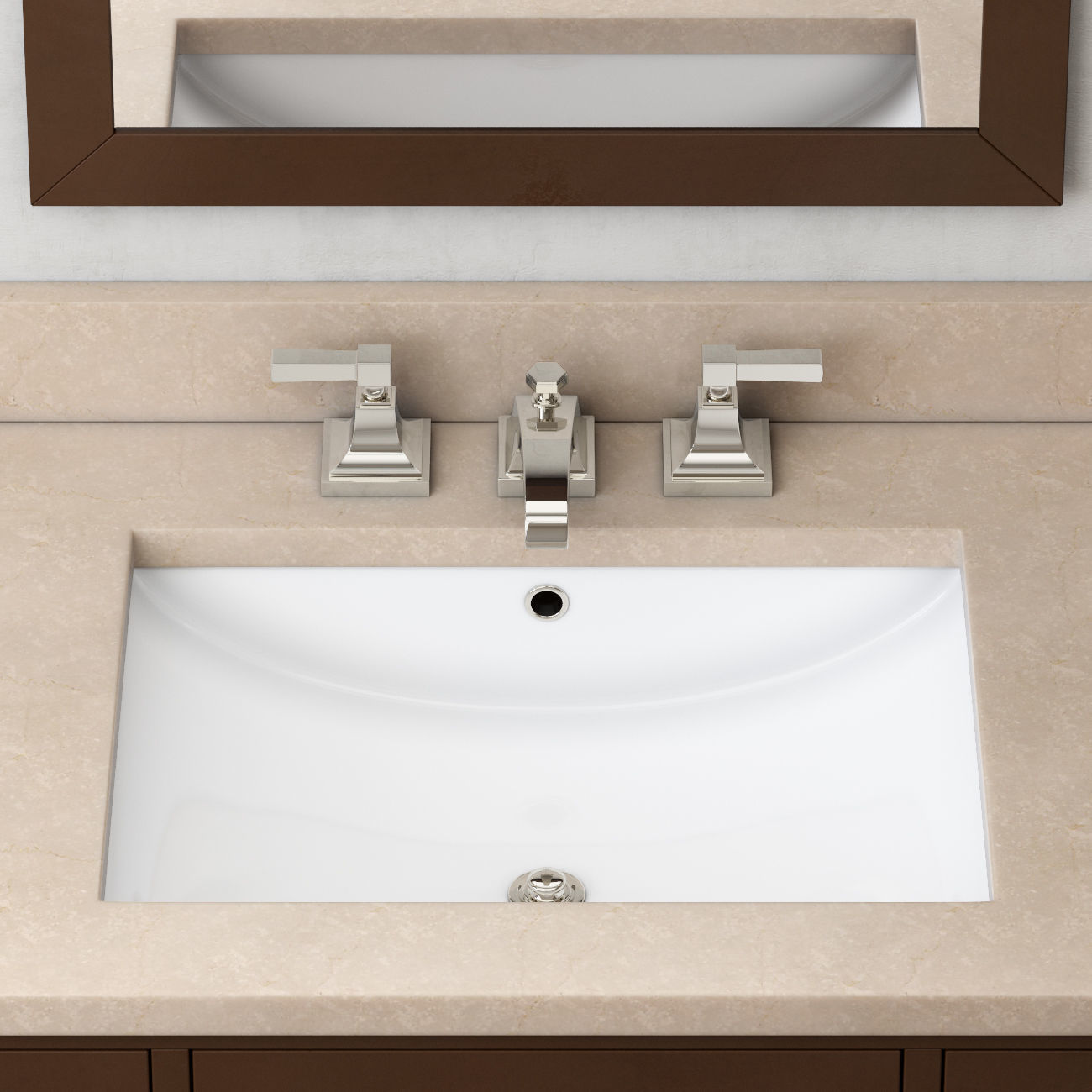 RH Hutton single floating vanity espresso 3D model_6