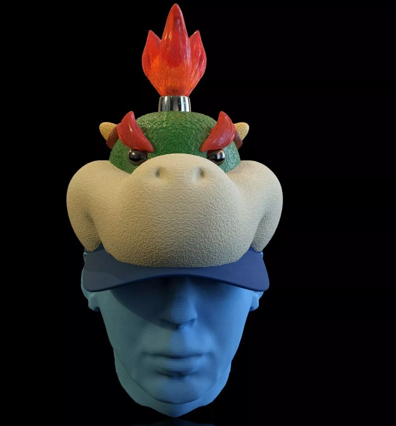 Bowser jr cap adapter 3D print model