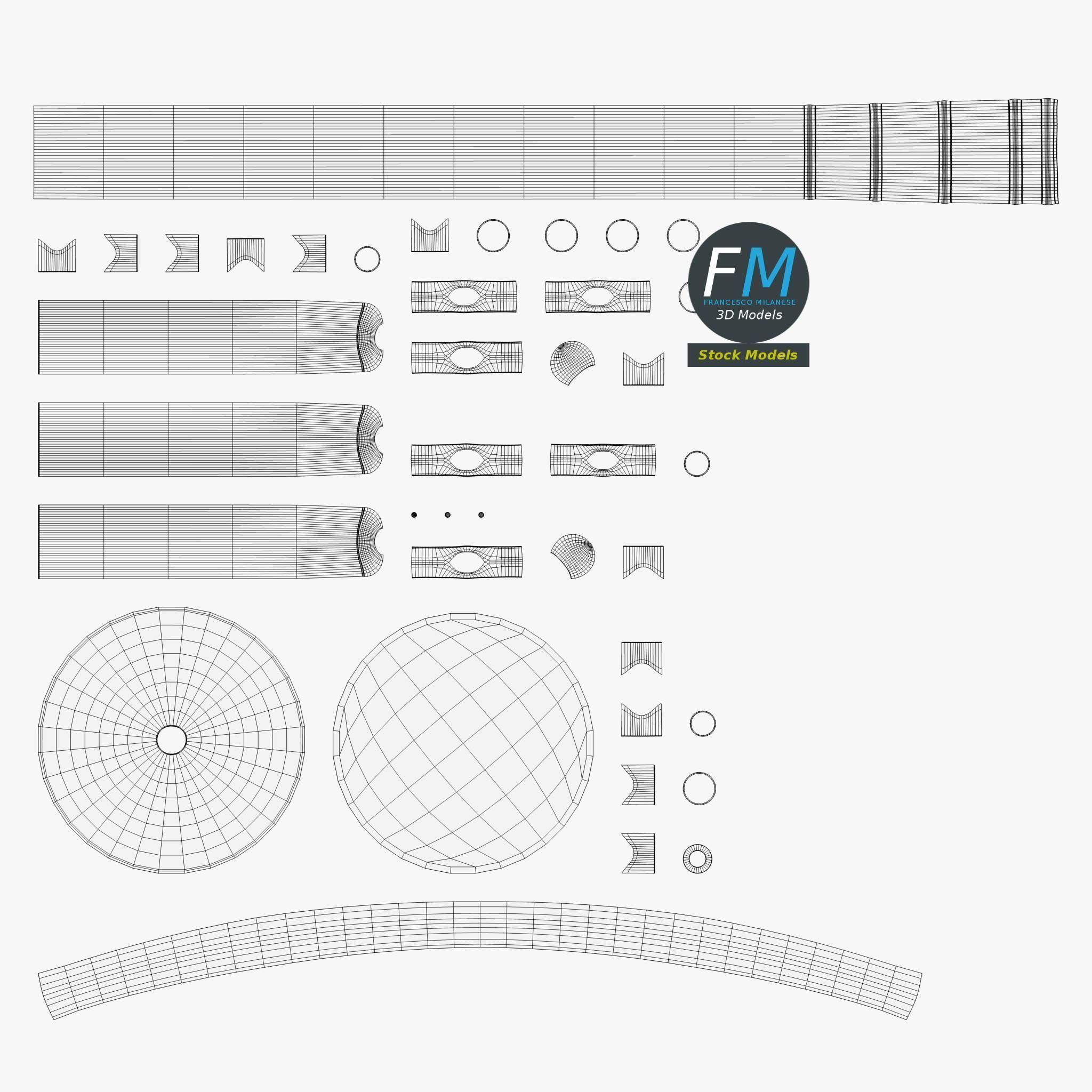 Towel stand 1 3D model_11
