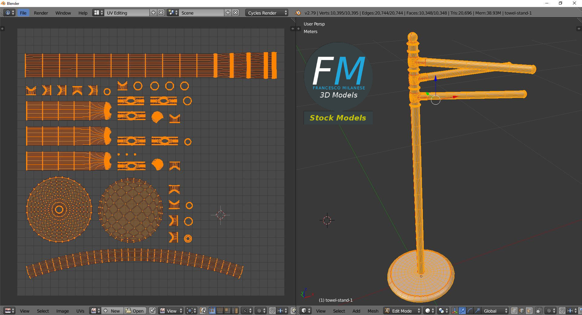Towel stand 1 3D model_10