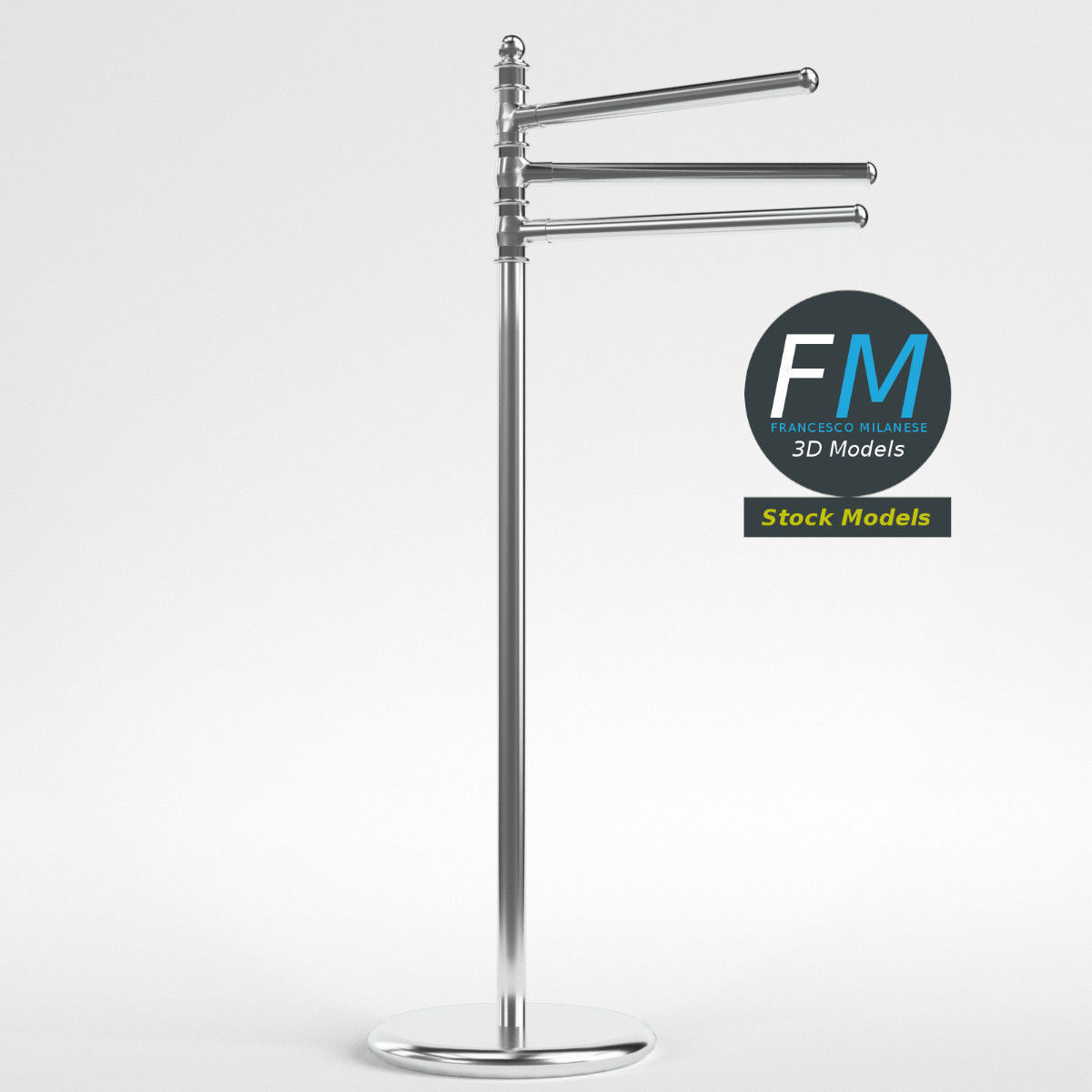 Towel stand 1 3D model_3