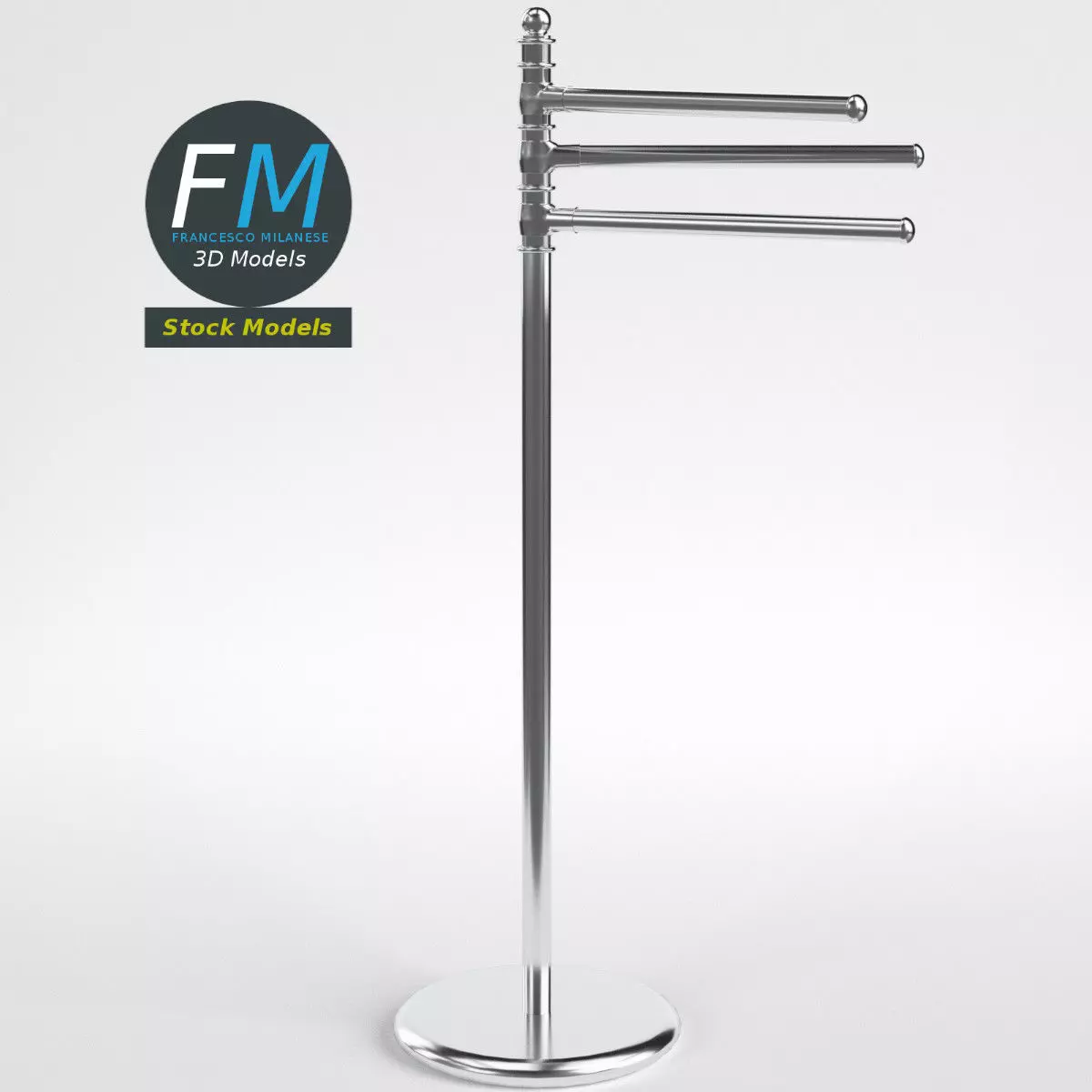 Towel stand 1 3D model_0