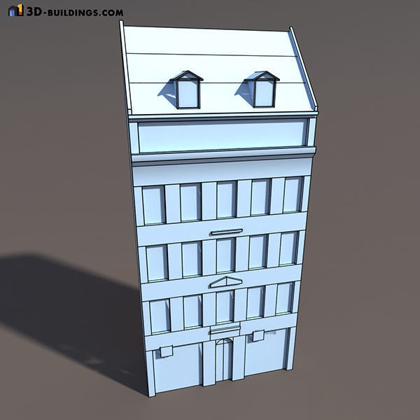 Building Facades BUNDLE Low-poly 3D model_48