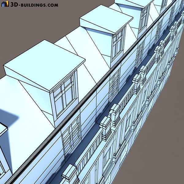 Building Facades BUNDLE Low-poly 3D model_43