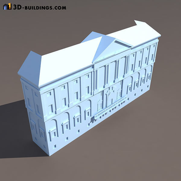 Building Facades BUNDLE Low-poly 3D model_60