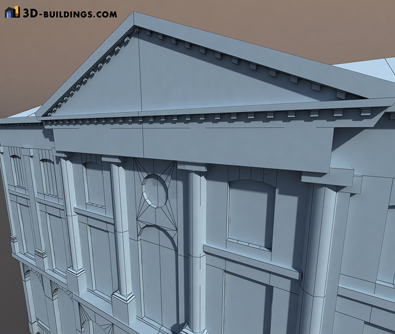 Building Facades BUNDLE Low-poly 3D model_51