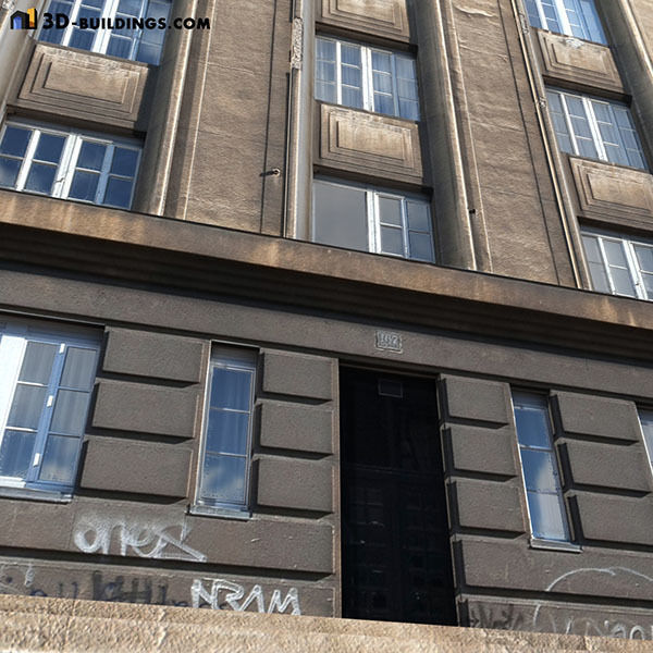 Building Facades BUNDLE Low-poly 3D model_42