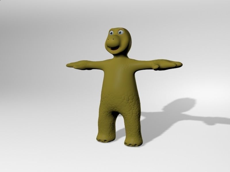 cartoon rigged characters Low-poly 3D model_1