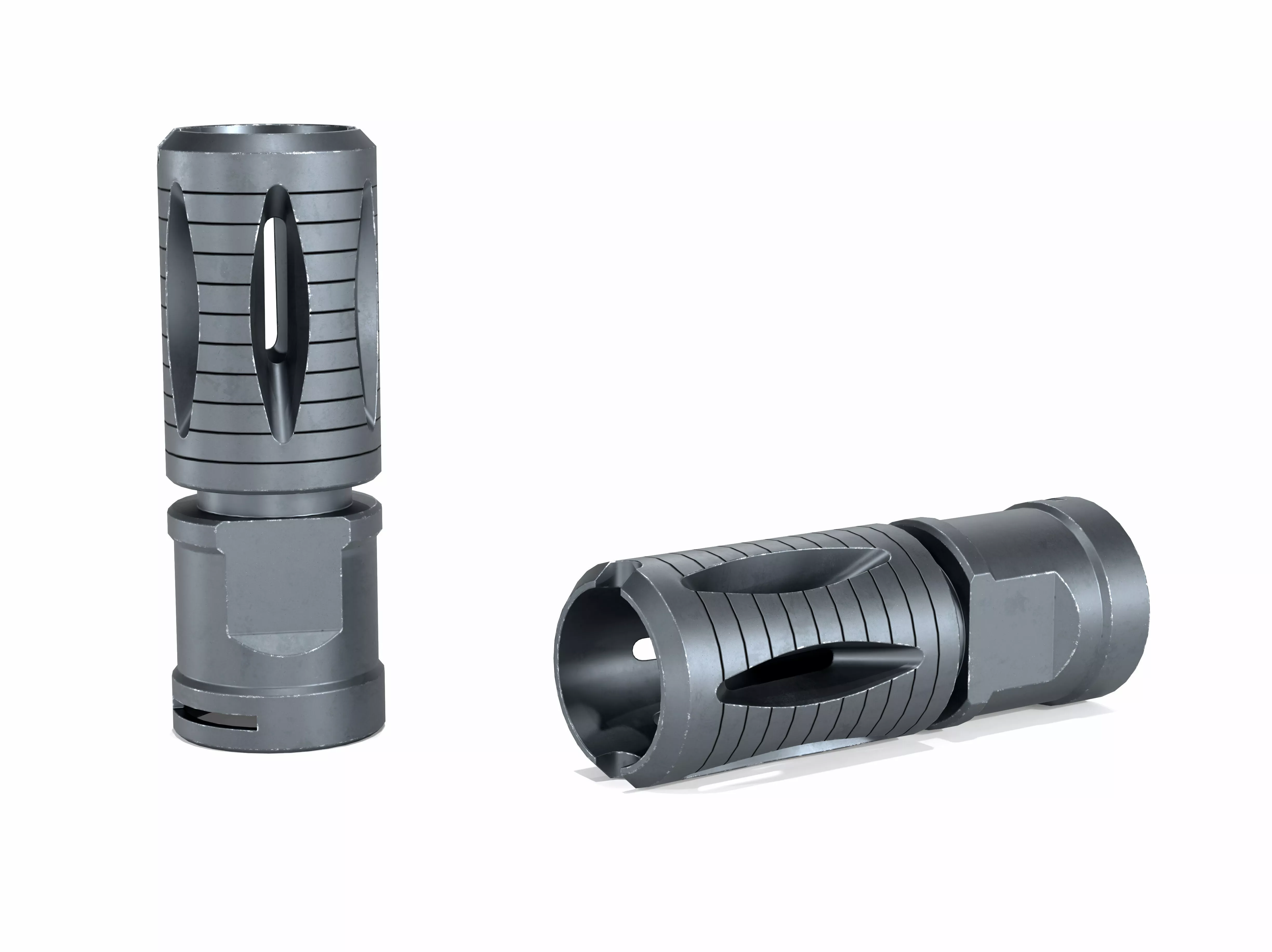HK417 Flash Hider Low-poly 3D model