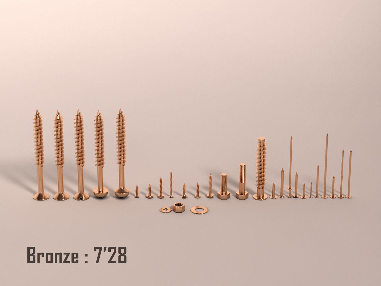Screws and Nails HD V2 3D model_10