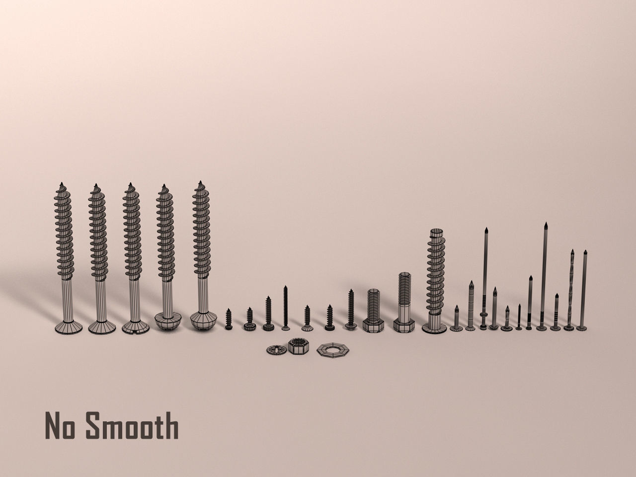 Screws and Nails HD V2 3D model_18