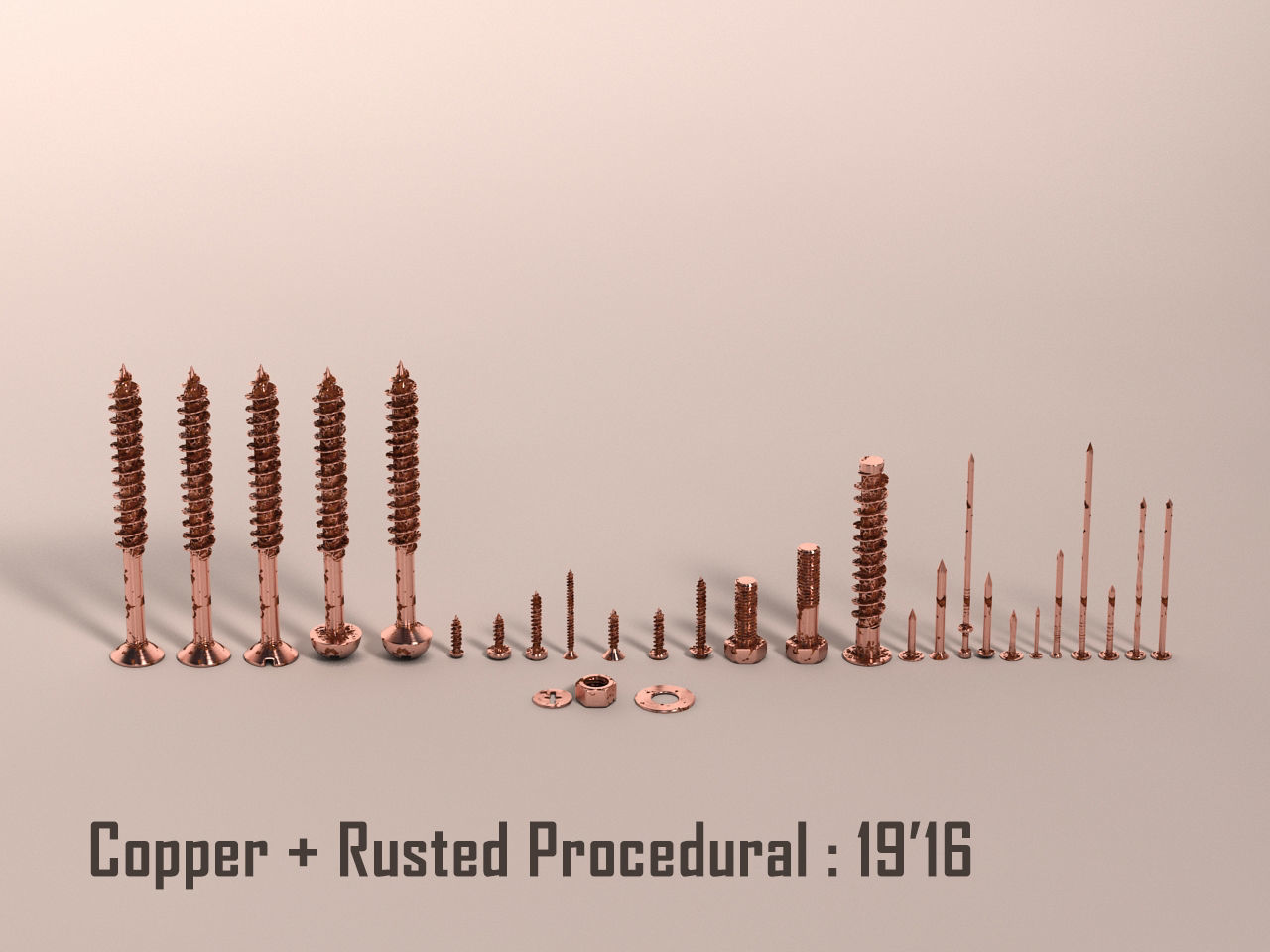 Screws and Nails HD V2 3D model_16