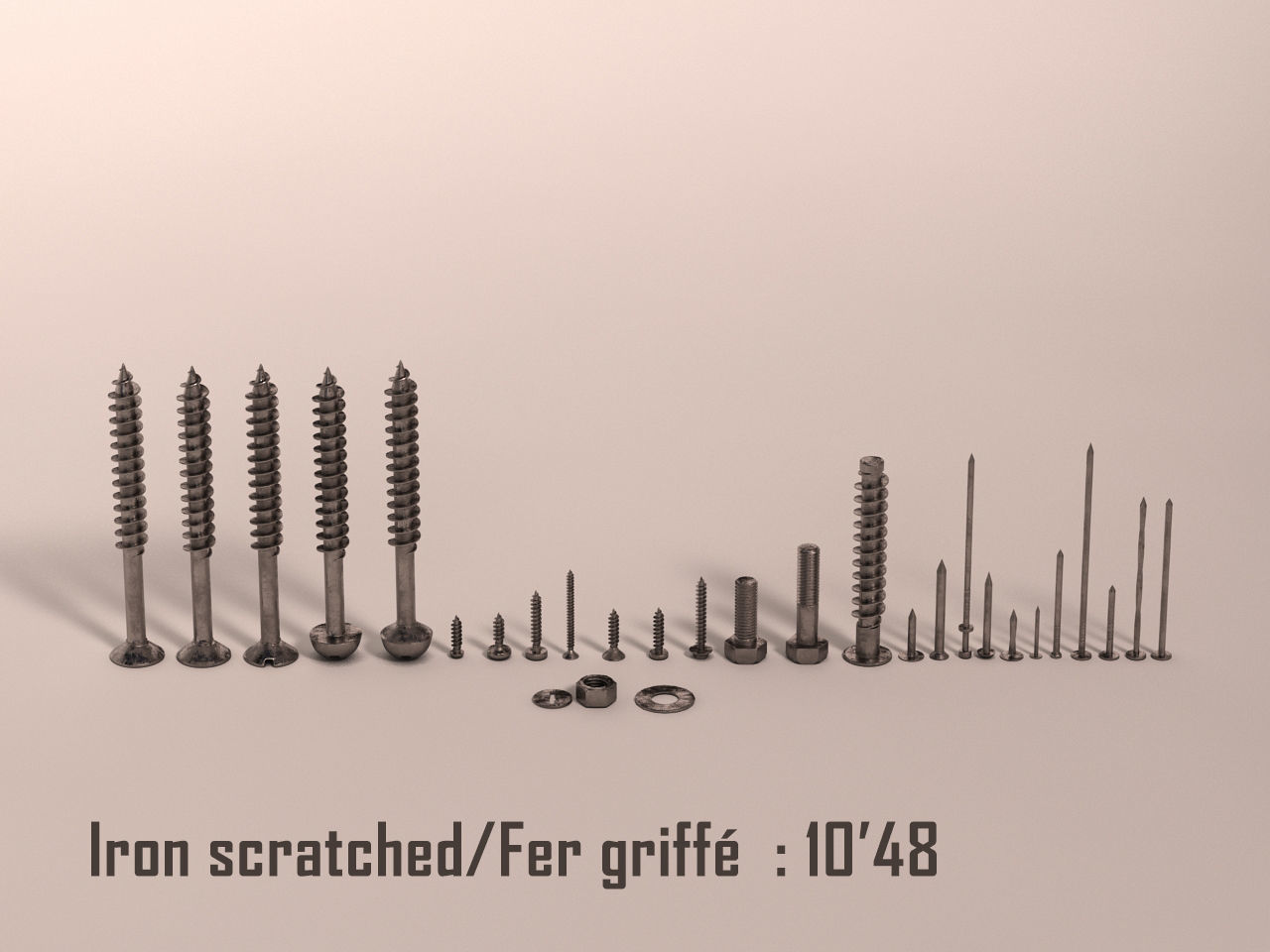 Screws and Nails HD V2 3D model_8