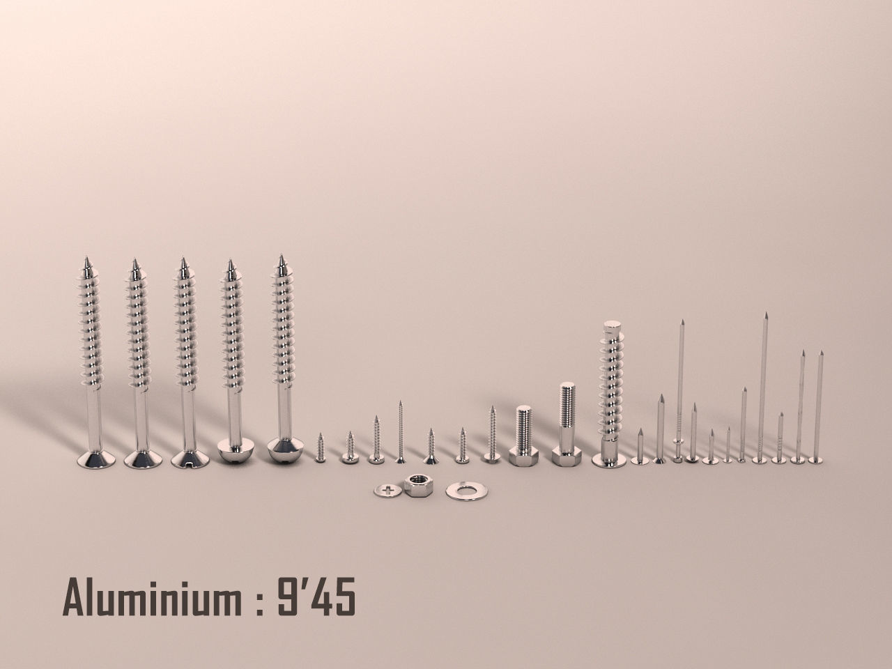 Screws and Nails HD V2 3D model_14