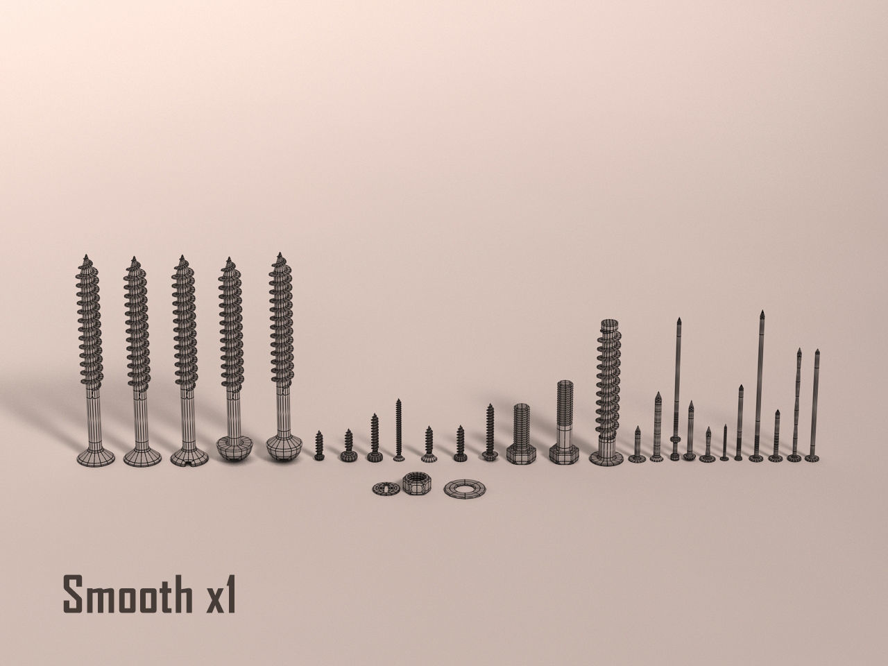 Screws and Nails HD V2 3D model_19