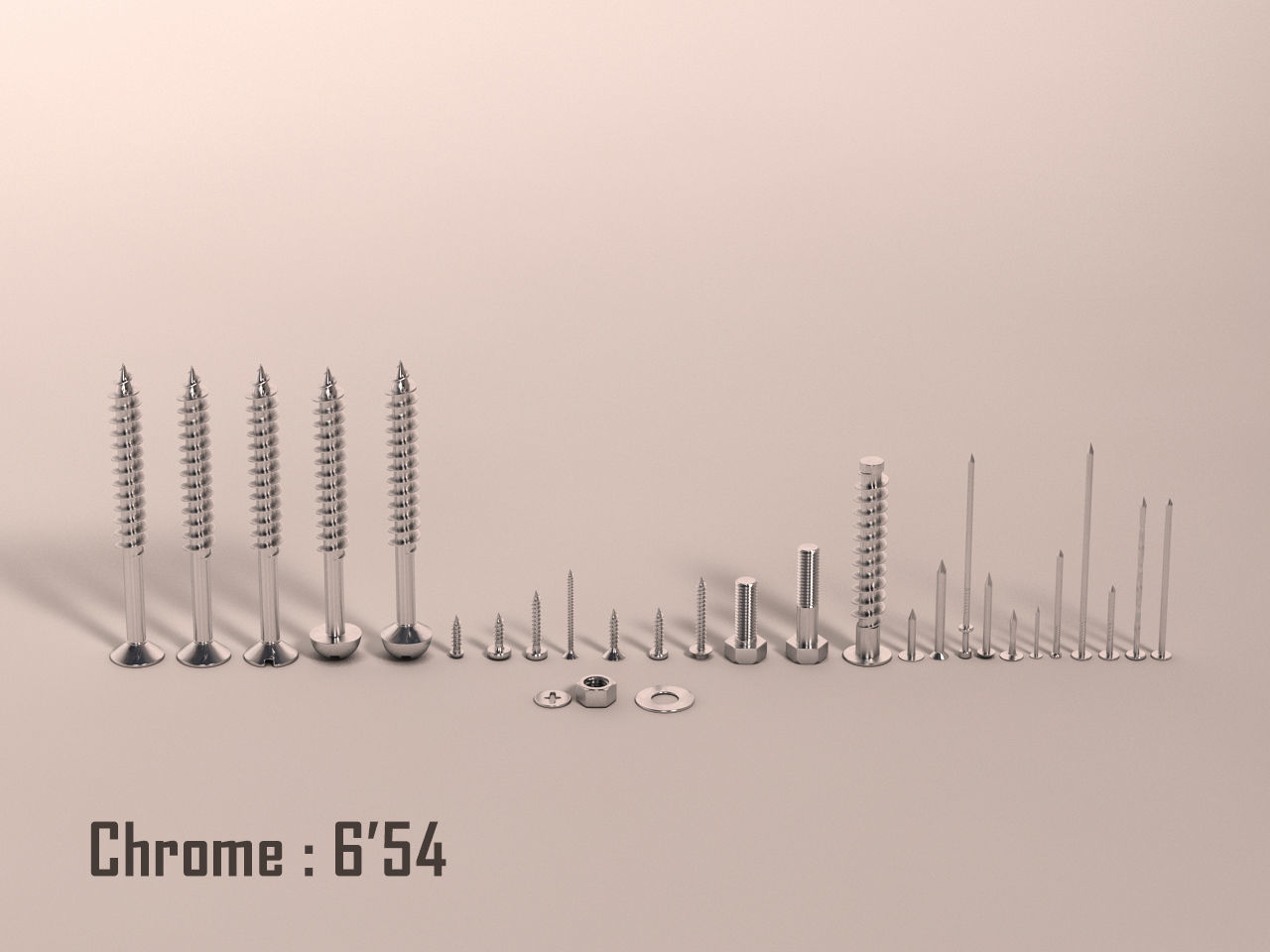 Screws and Nails HD V2 3D model_13