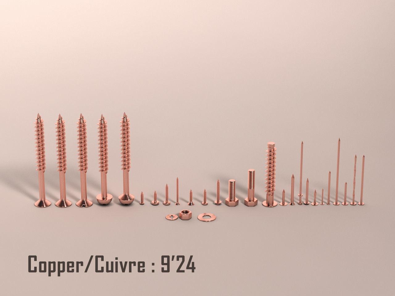 Screws and Nails HD V2 3D model_11