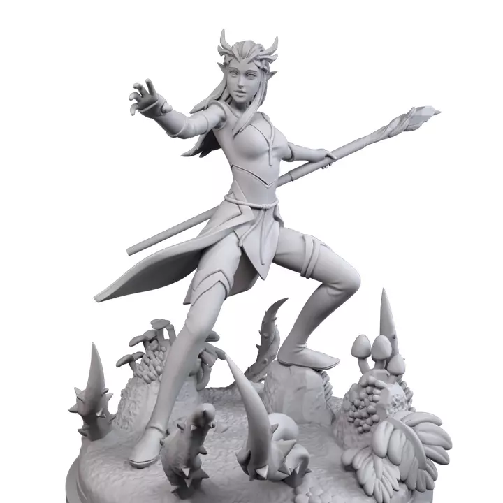 Keyleth 3D Print STL Miniature RPG 3D print model