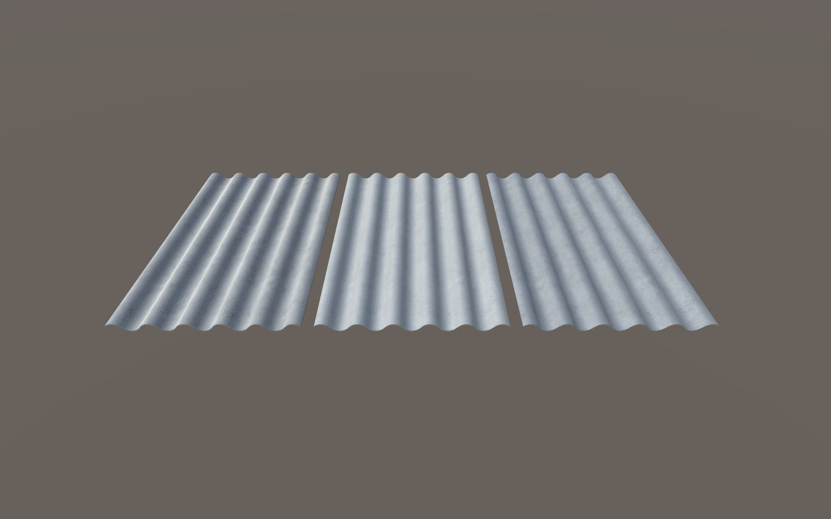 Slate Roof 1125x1750mm 6 Waves Low-poly 3D model_7