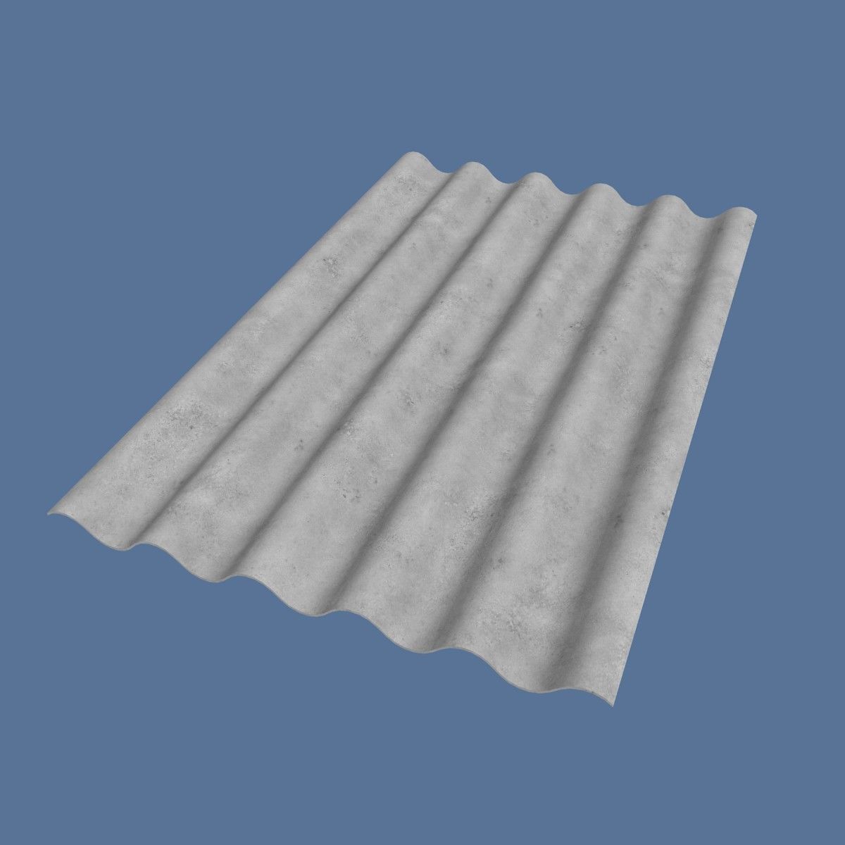 Slate Roof 1125x1750mm 6 Waves Low-poly 3D model_5