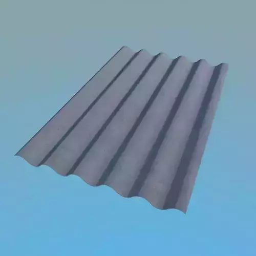 Slate Roof 1125x1750mm 6 Waves Low-poly 3D model