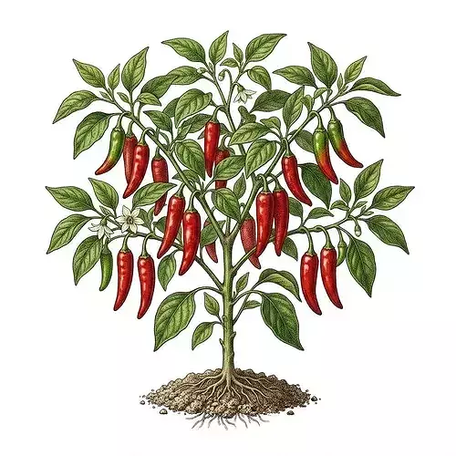 Chillies Plant 3D Model