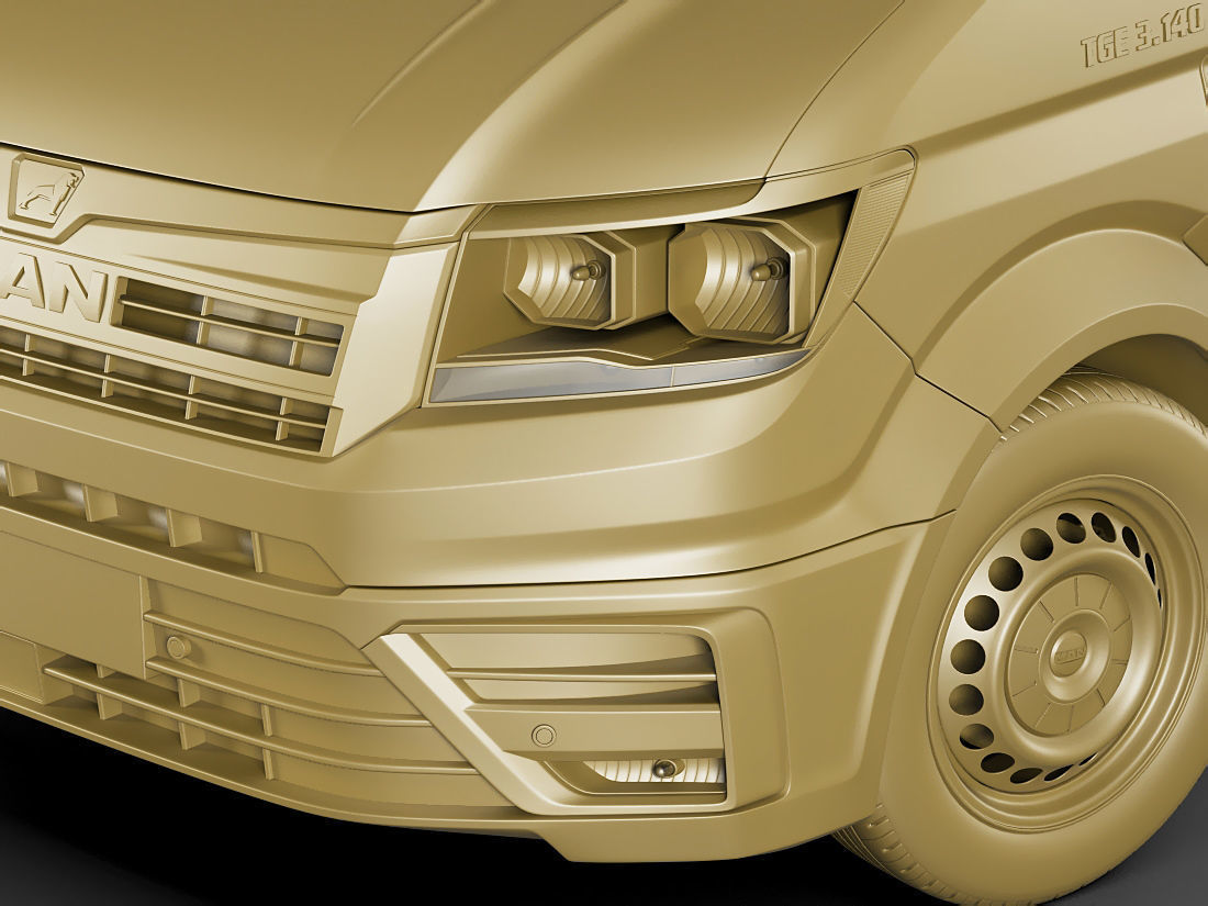 MAN TGE panel van L1H2 3D model_16