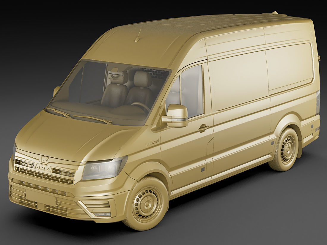 MAN TGE panel van L1H2 3D model_14