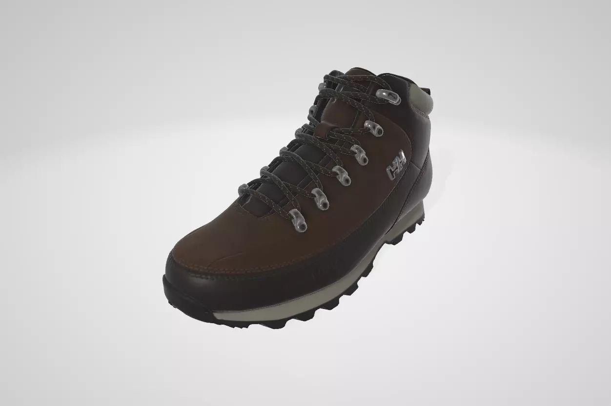 THE FORESTER PREMIUM Winter boots coffee bean bushwacker Low-poly 3D model
