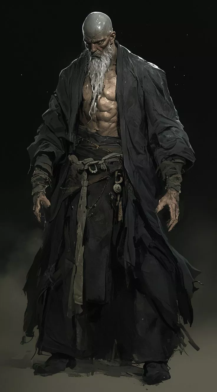 guerreiro misterioso encapuzado Low-poly 3D model