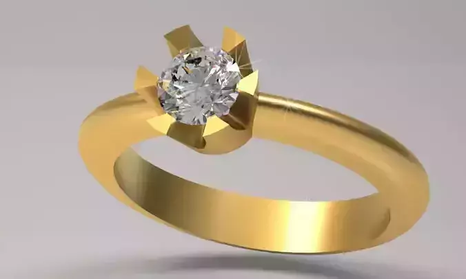 Jewelery Ring Wedding Ring With Diamond Ring  Gold Material 