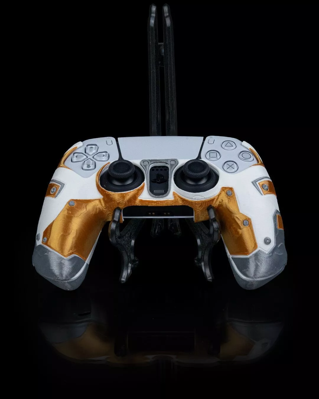 PS5 Controller Shell STL Futuristic Armor Sci Fi Design 3D print model