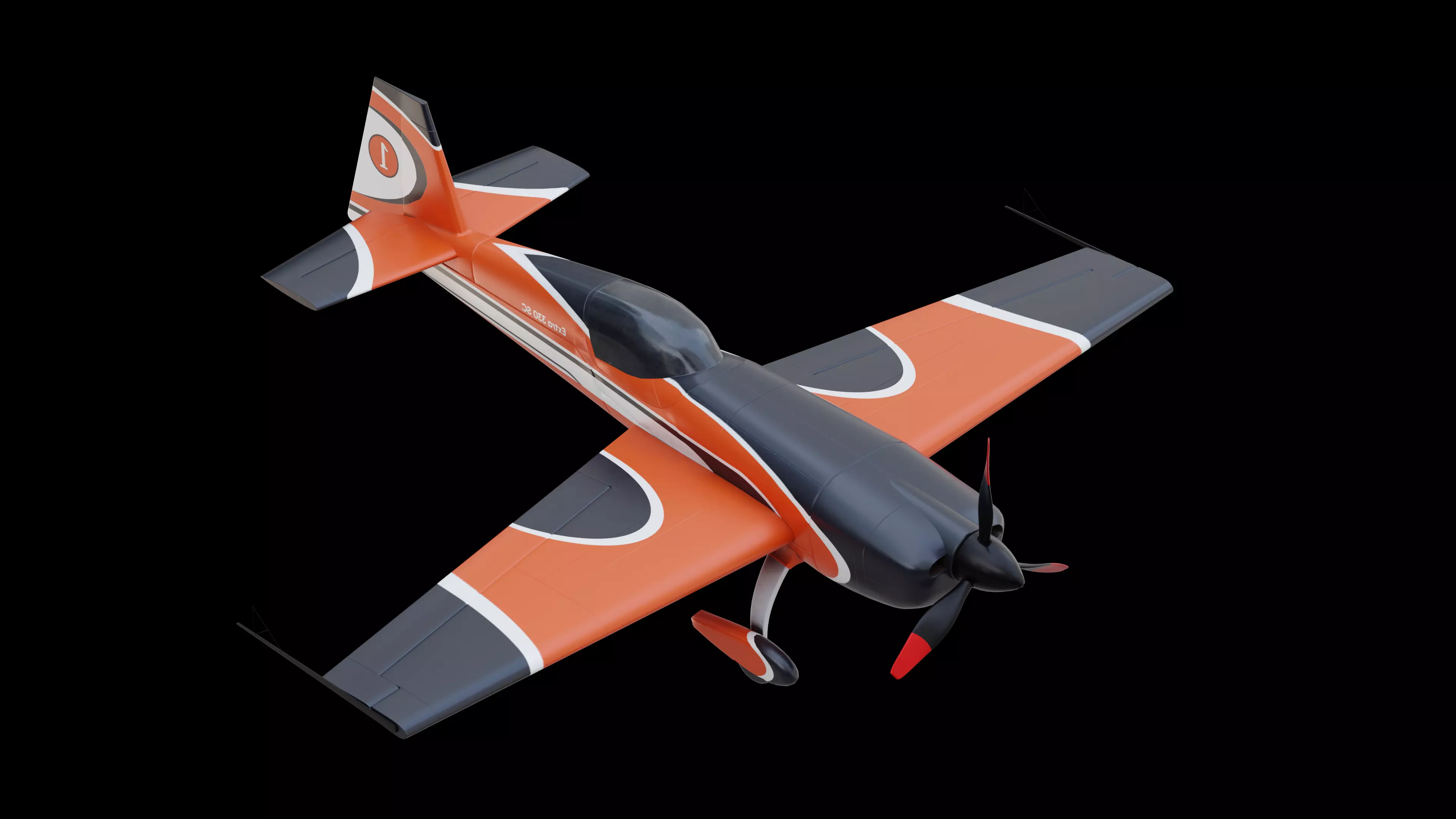 Extra 330SC Aerobatic Aircraft Low-poly 3D model
