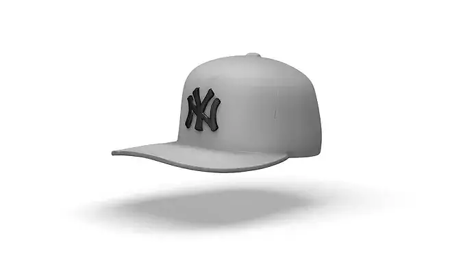 Baseball cap Low-poly 3D model 2