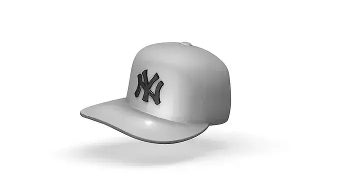Baseball cap Low-poly 3D model 3