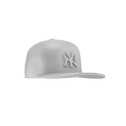 Baseball cap Low-poly 3D model 7