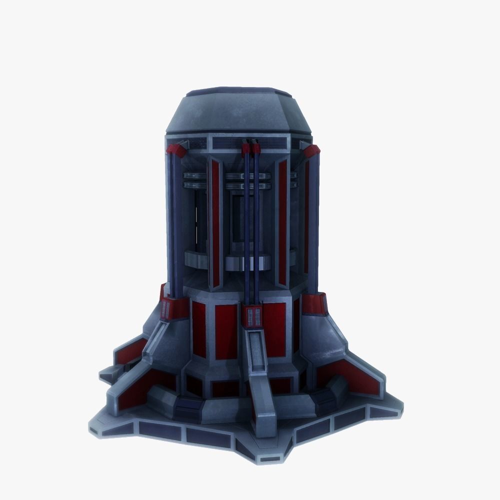 Force field generator 08 sci-fi Low-poly 3D model_2
