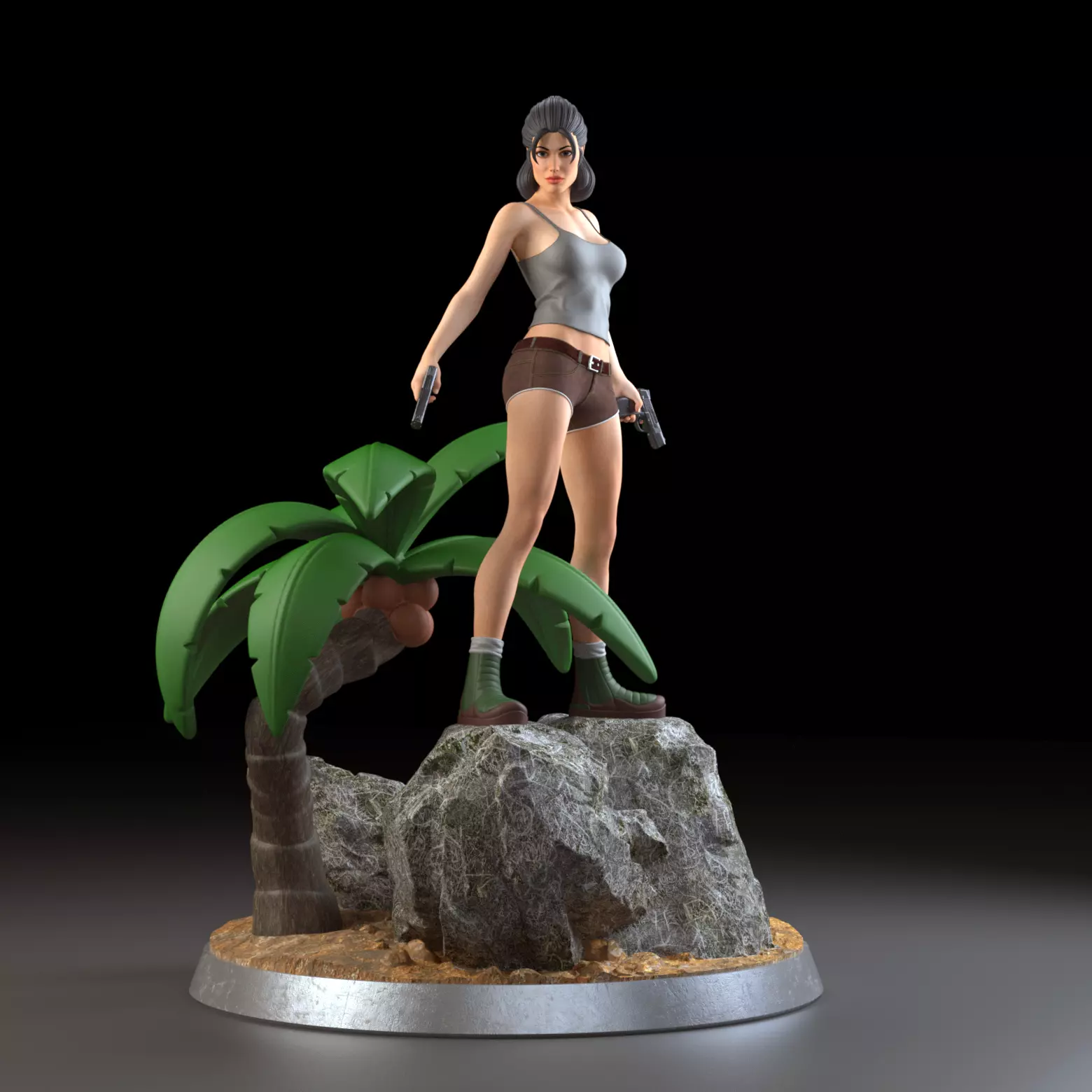 Lost Jungle diorama 3D print model