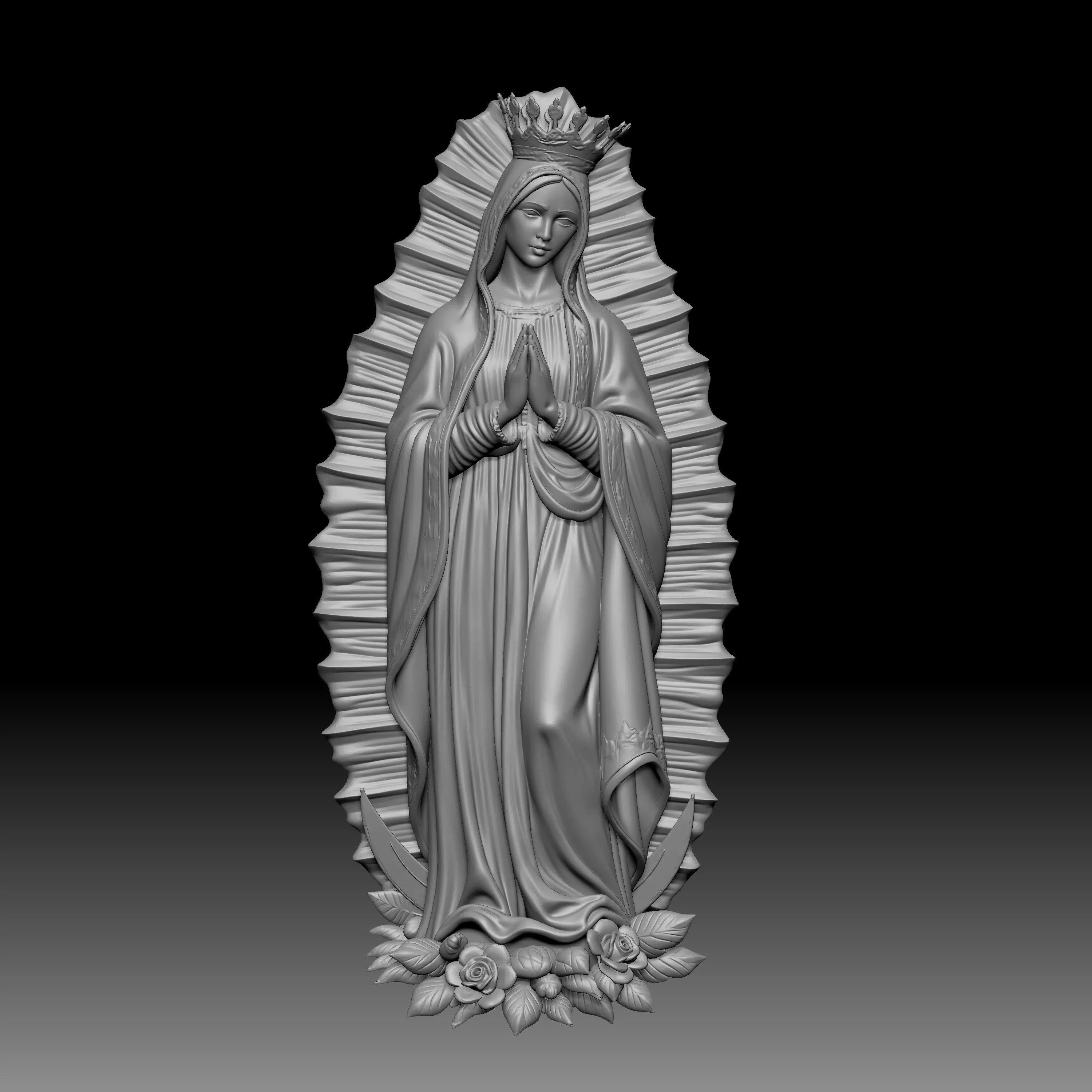 Our Lady of Guadalupe 3D print model