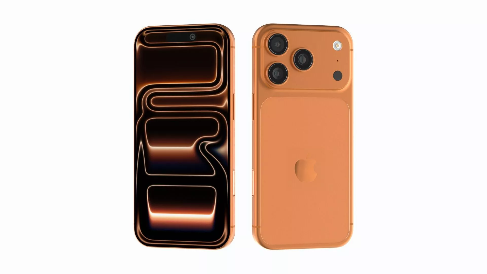 Apple iPhone 17 Pro Cosmic Orange 3D model