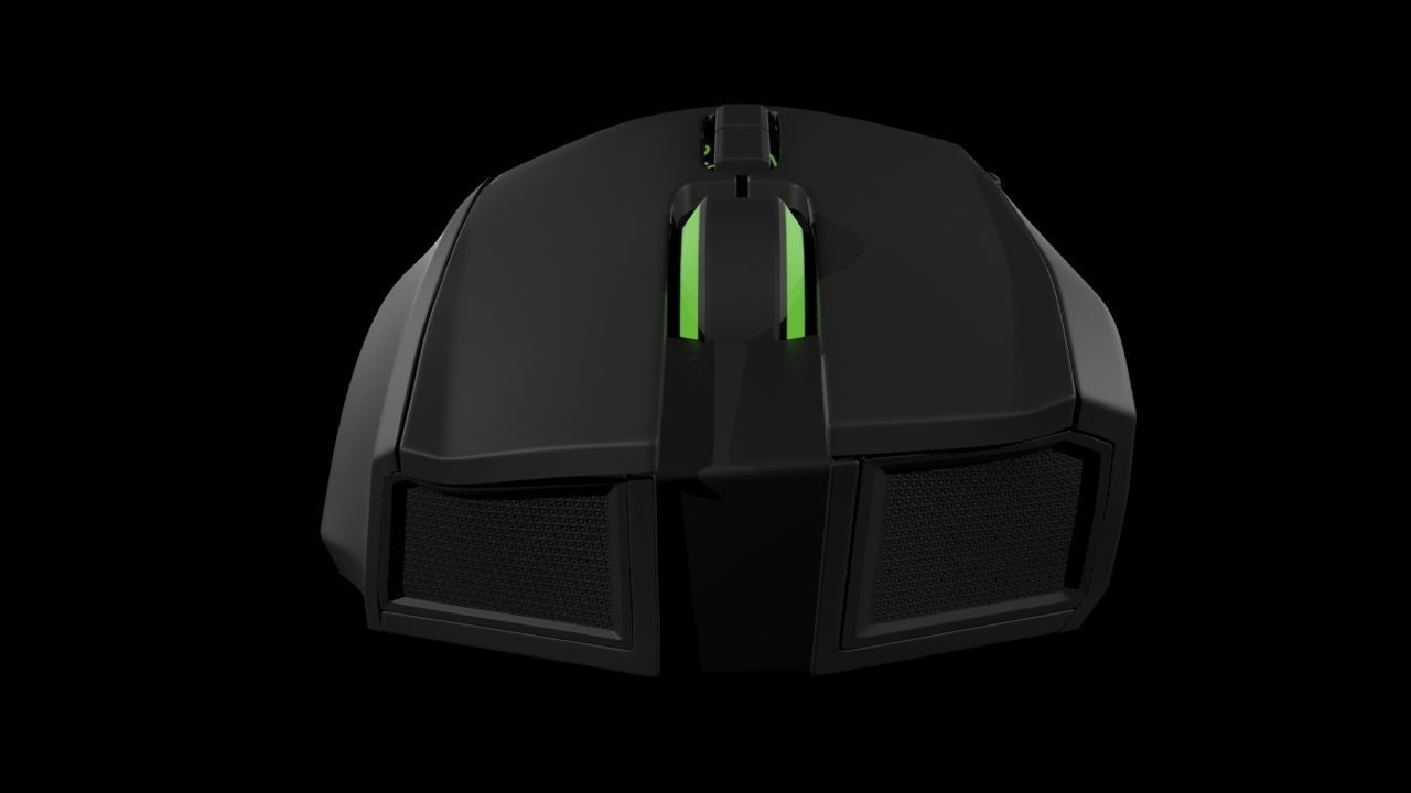 Razer Naga Hex v2 Gaming Mouse 3D model_5