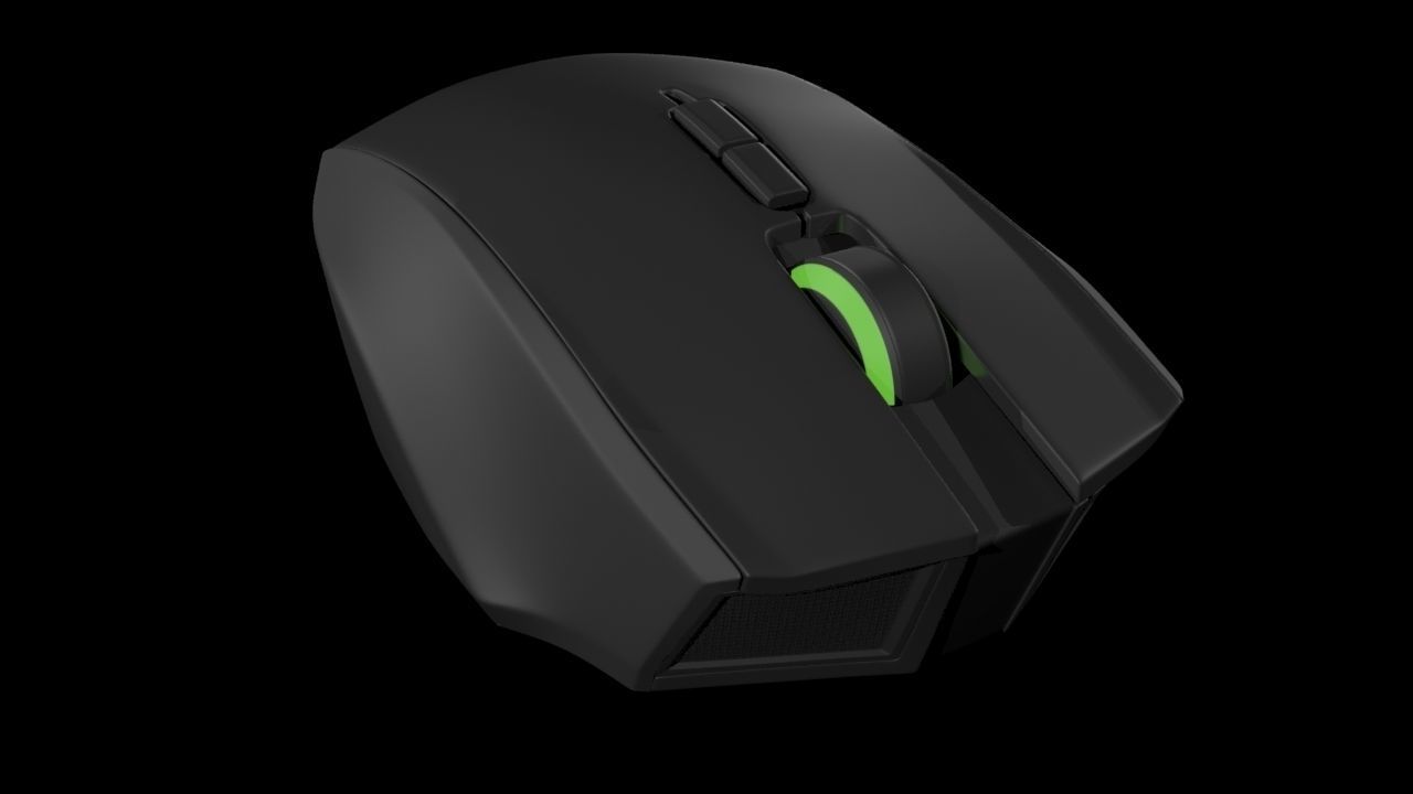 Razer Naga Hex v2 Gaming Mouse 3D model_4