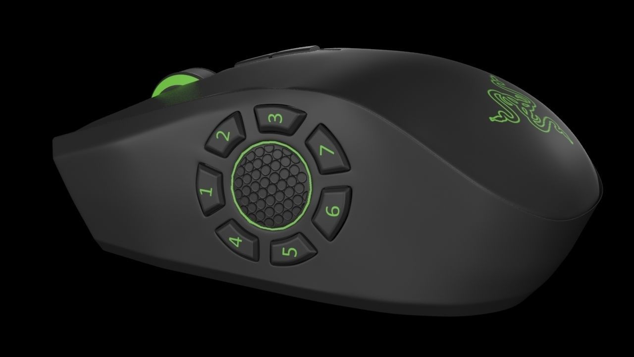 Razer Naga Hex v2 Gaming Mouse 3D model_2