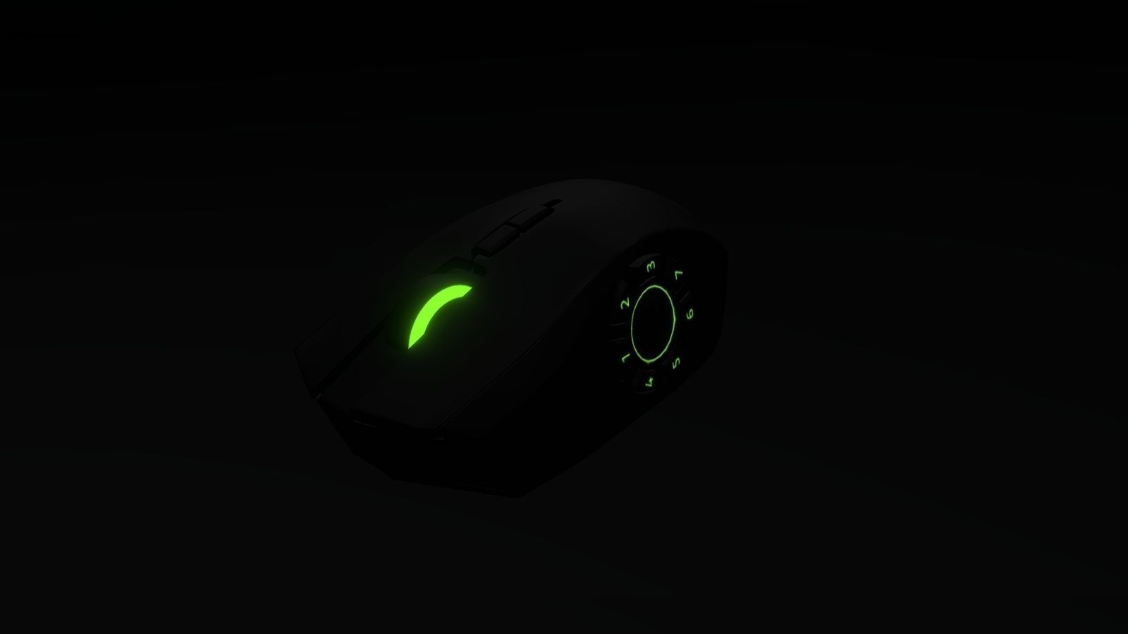 Razer Naga Hex v2 Gaming Mouse 3D model_6